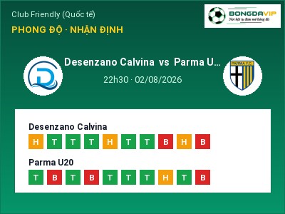 Soi kèo, dự đoán Desenzano Calvina vs Parma U20 22h30 ngày 02/08: Cửa trên gọi tên chủ nhà
