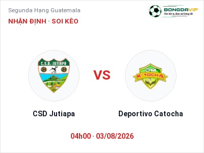 Nhận định CSD Jutiapa vs Deportivo Catocha, 04h00 ngày 03/08: Soi kèo Segunda Hạng Guatemala