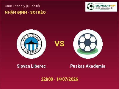 Nhận định bóng đá Slovan Liberec vs Puskas Akademia (22h00, 14/07): Cửa trên gọi tên chủ nhà