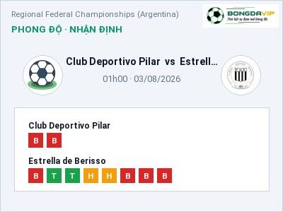 Nhận định kèo Club Deportivo Pilar vs Estrella de Berisso 01h00 ngày 03/08 – Chủ nhà gặp khó
