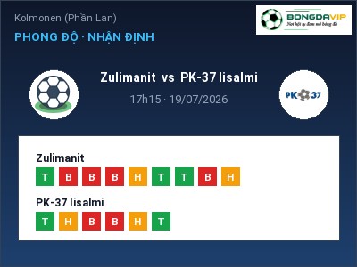 Soi kèo Zulimanit vs PK-37 Iisalmi 17h15 ngày 19/07: Khó cho đội khách