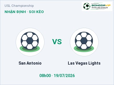 Soi kèo San Antonio vs Las Vegas Lights 08h00 ngày 19/07: Ba điểm ở lại?