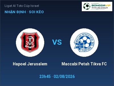 Nhận định kèo Hapoel Jerusalem vs Maccabi Petah Tikva FC 23h45 ngày 02/08 – Chủ nhà sáng cửa