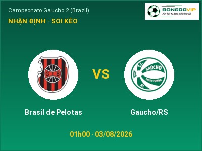 Nhận định kèo Brasil de Pelotas vs Gaucho/RS 01h00 ngày 03/08 – Khó cho đội khách