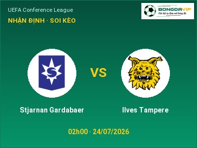Dự đoán Stjarnan Gardabaer vs Ilves Tampere, 02h00 ngày 24/07: Tỷ lệ kèo UEFA Conference League