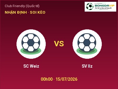 Soi kèo SC Weiz vs SV Ilz 00h00 ngày 15/07: Cửa trên gọi tên chủ nhà