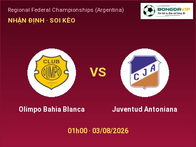 Nhận định bóng đá Olimpo Bahia Blanca vs Juventud Antoniana (01h00, 03/08): Khó cho đội khách