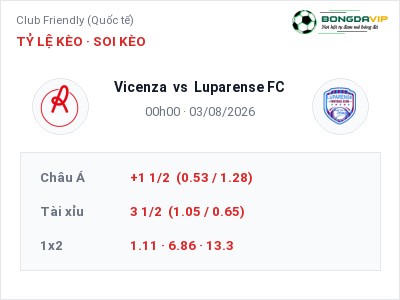 Soi kèo, dự đoán Vicenza vs Luparense FC 00h00 ngày 03/08: Ba điểm ở lại?