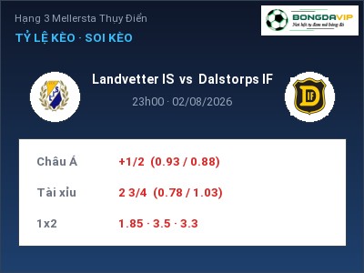 Nhận định kèo Landvetter IS vs Dalstorps IF 23h00 ngày 02/08 – Ba điểm ở lại?
