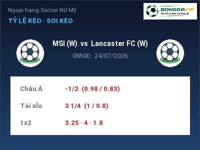 Nhận định bóng đá MSI (W) vs Lancaster FC (W) (06h00, 24/07): Khó phân thắng bại
