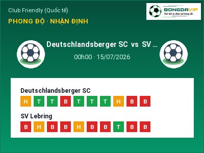 Dự đoán Deutschlandsberger SC vs SV Lebring, 00h00 ngày 15/07: Tỷ lệ kèo Club Friendly (Quốc tế)