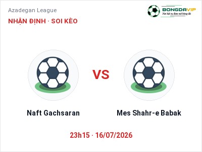 Soi kèo Naft Gachsaran vs Mes Shahr-e Babak 23h15 ngày 16/07: Cơ hội cho đội khách